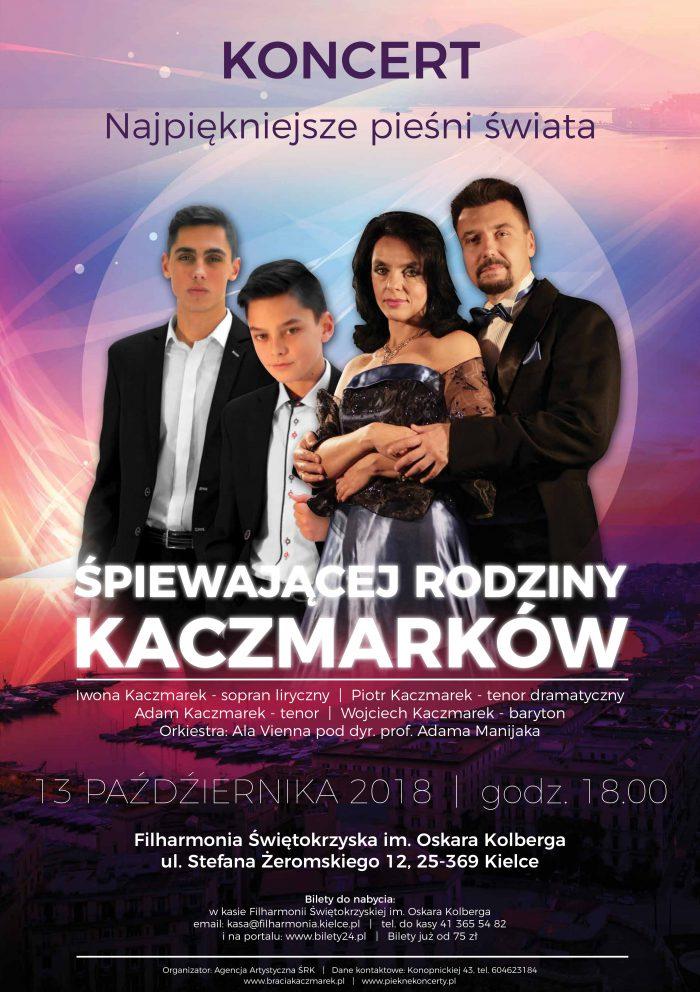 Śpiewająca Rodzina Kaczmarków wystąpi w Filharmonii Świętokrzyskiej