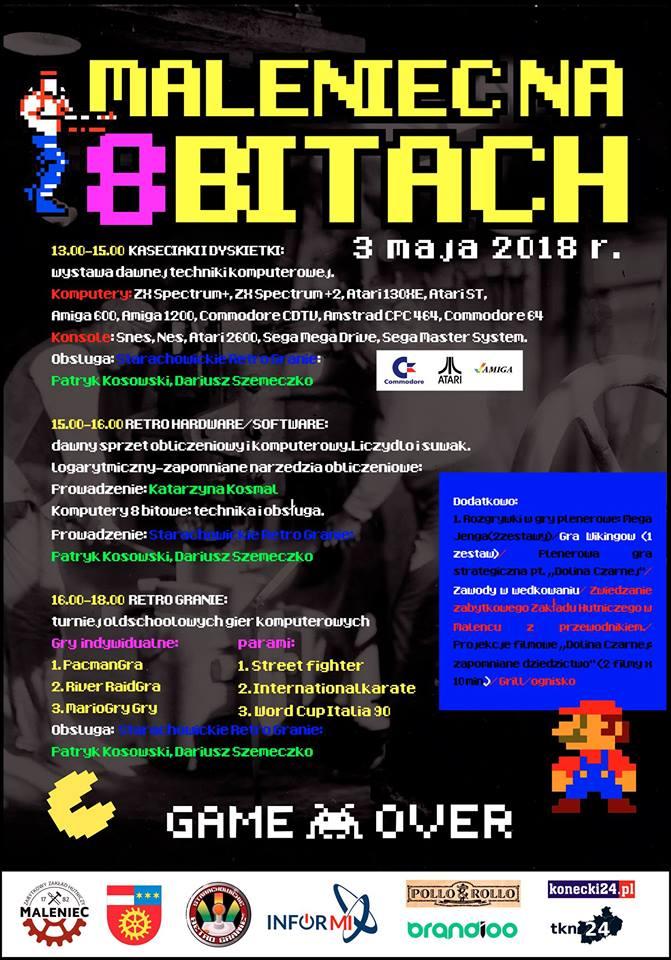 Maleniec na 8 bitach. Będzie turniej gier komputerowych i wiele niespodzianek dla fanów gier z lat 90-tych