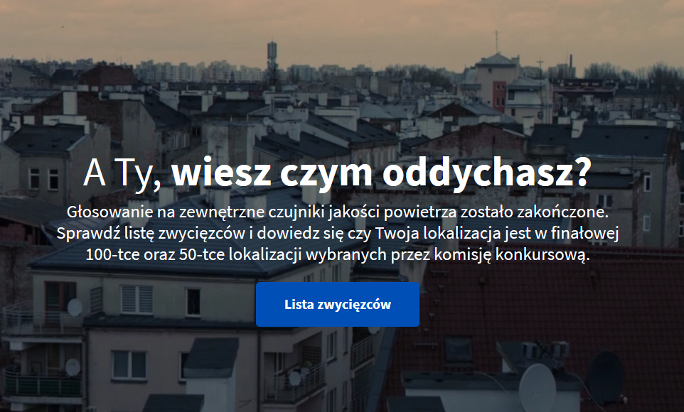 Czujnik będzie monitorować jakość powietrza w Końskich. To wynik konkursu