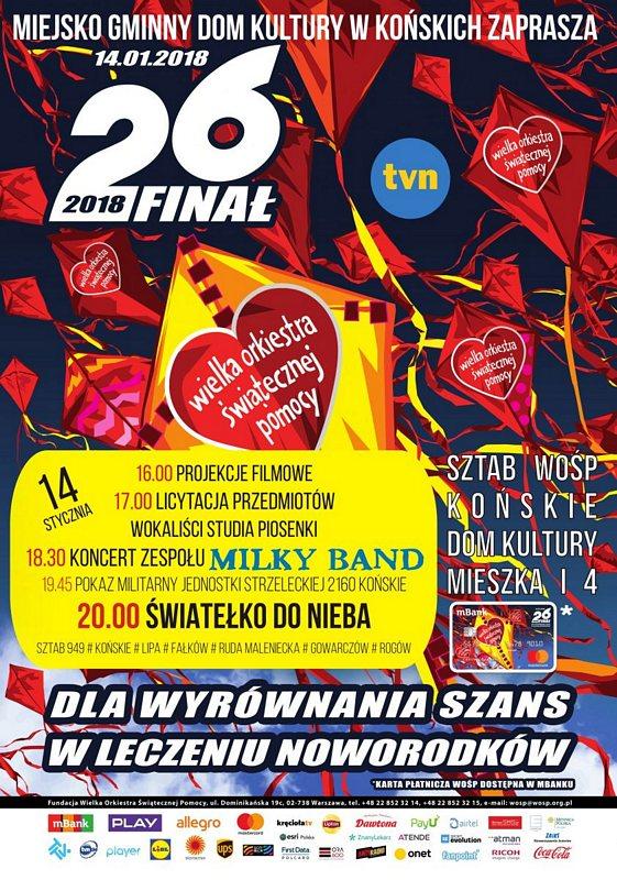 26. Finał WOŚP w Końskich. Kwestować będzie 112 wolontariuszy