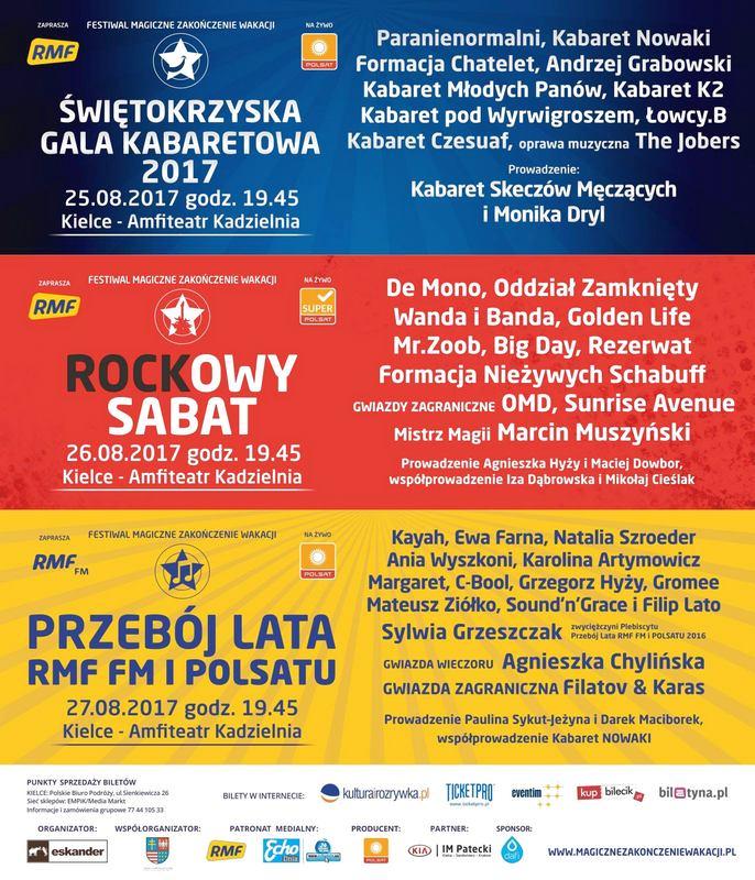 Magiczne Zakończenie Wakacji. Festiwal w Kielcach z mnóstwem gwiazd!