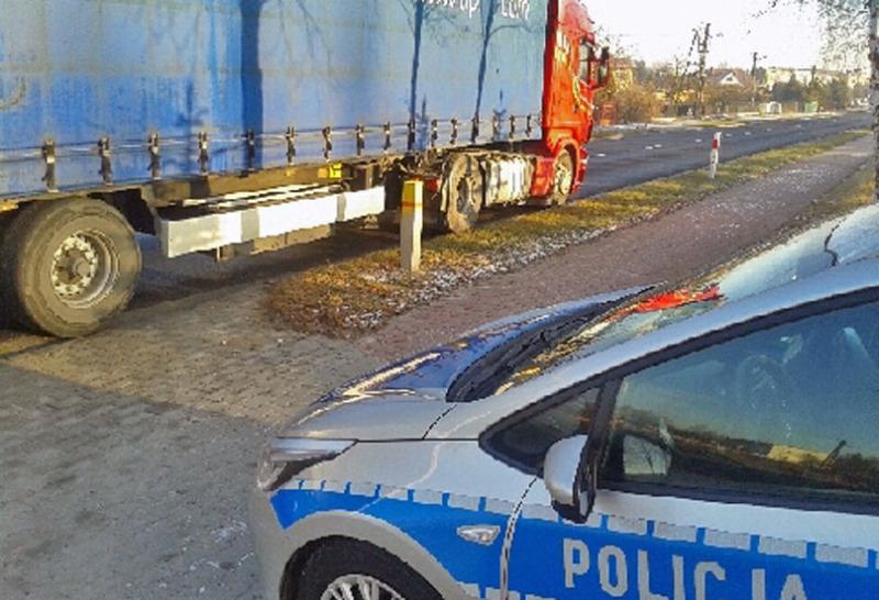 Pijany jechał ciężarówką