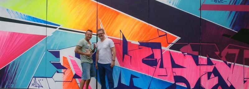 xMAN tworzył graffiti z napisem Końskie