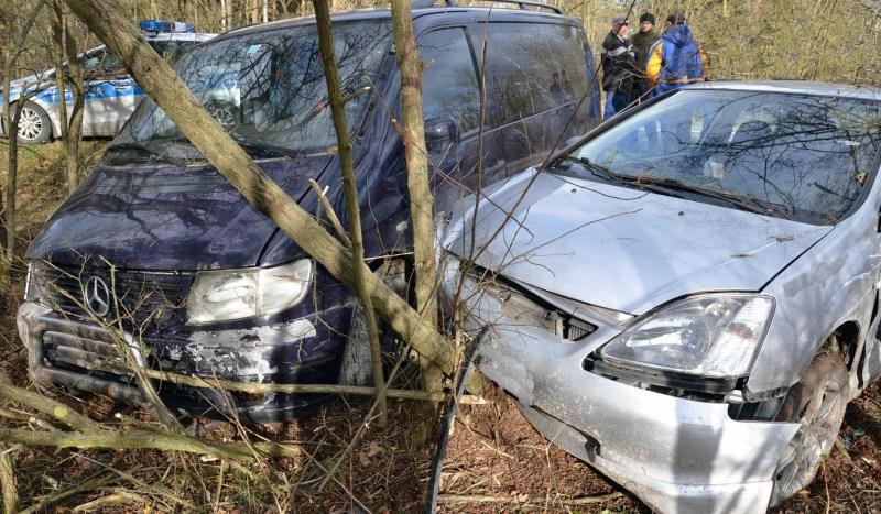 Mercedes zderzył się z hondą