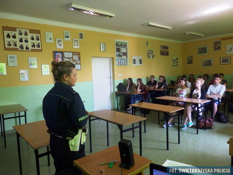 Policjanci mówili o bezpieczeństwie