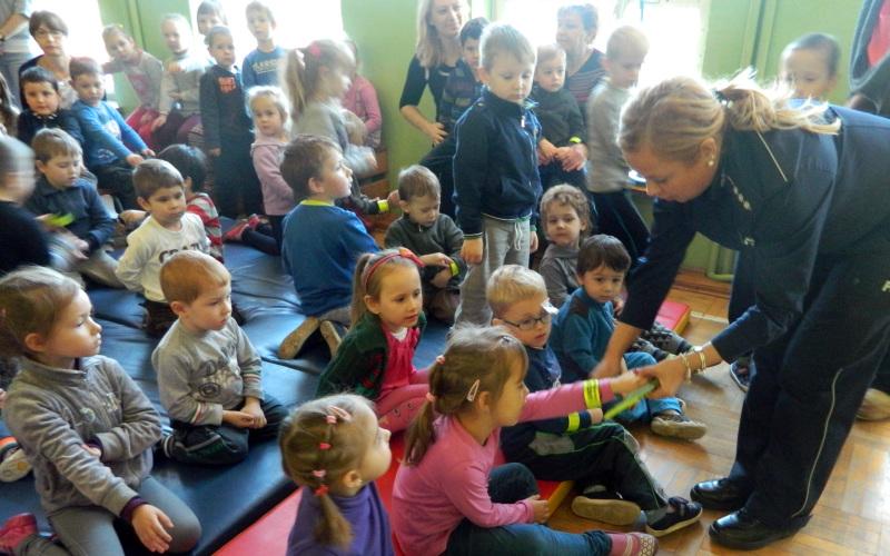 Opowiadali o służbie i uczyli przepisów drogowych