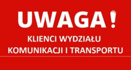 Informacja Wydziału Komunikacji i Transportu Starostwa Powiatowego w Końskich