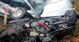 MOŚCISKA DUŻE. Uderzyła quadem w Audi. Trafiła na SOR