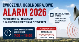 WAŻNY KOMUNIKAT! Alarm 2026. Ogólnokrajowe ćwiczenia&hellip;