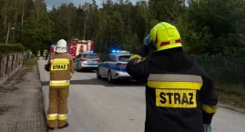 Bębnów. Rozerwana rura z gazem
