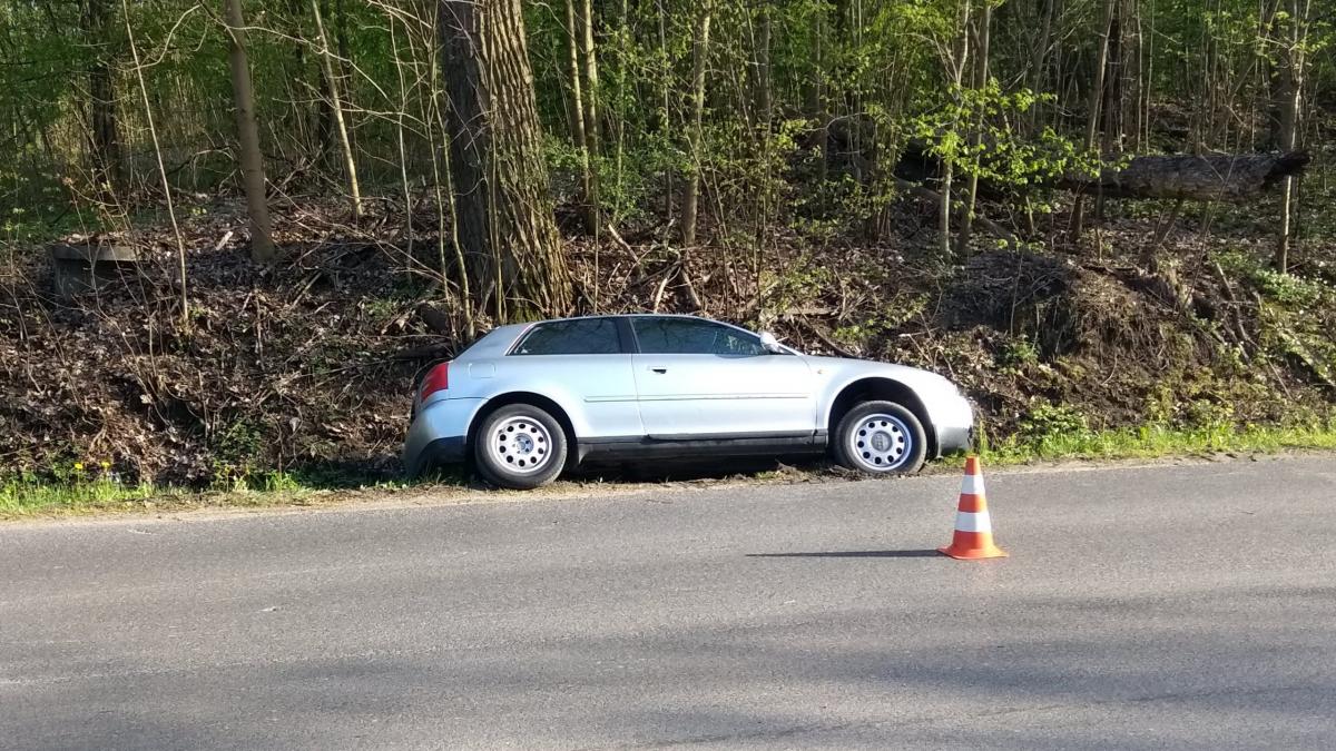 Wjechał do rowu, miał 3,5 promila !