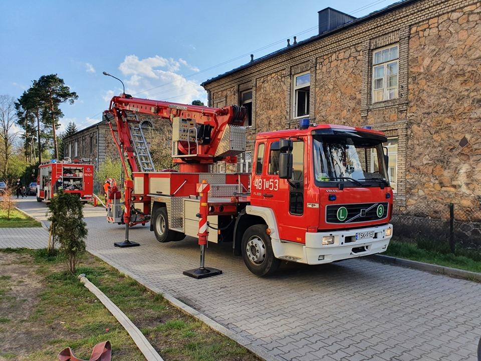 Pożar mieszkania przy ul. Staffa w Skarżysku