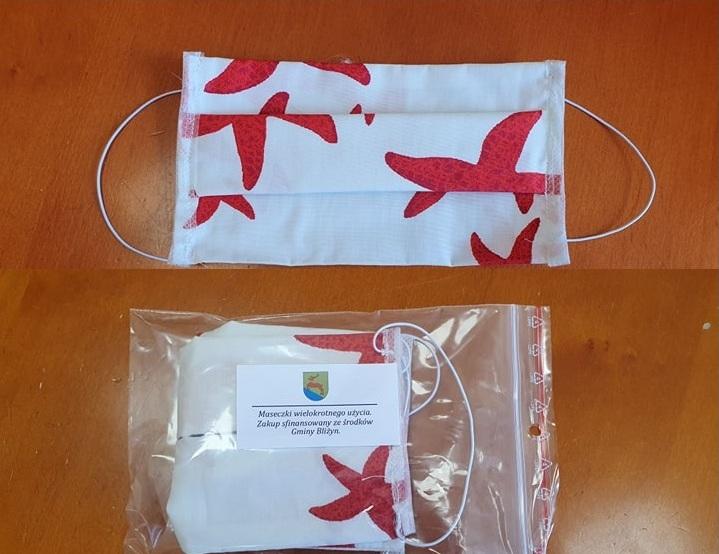 Bezpłatne maseczki dla mieszkańców  gminy Bliżyn