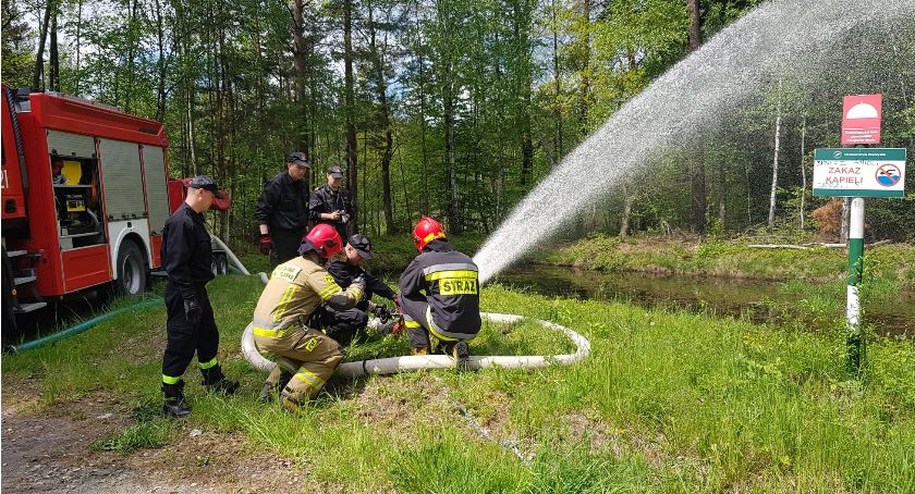 Ćwiczenia przeciwpożarowe w Nadleśnictwie Skarżysko