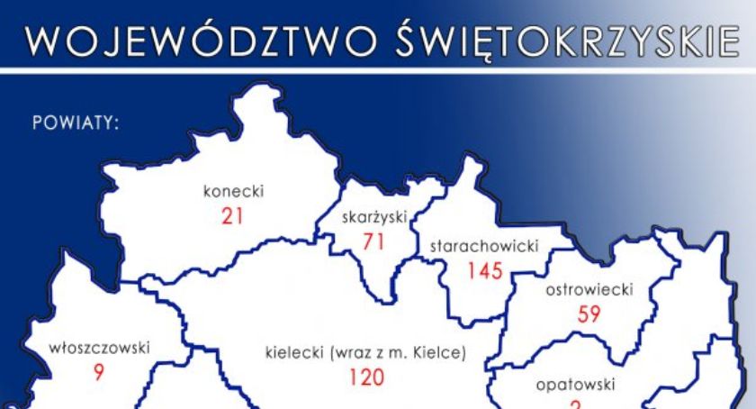 Mapa zakażeń w województwie świętokrzyskim. A jak jest w Skarżysku?