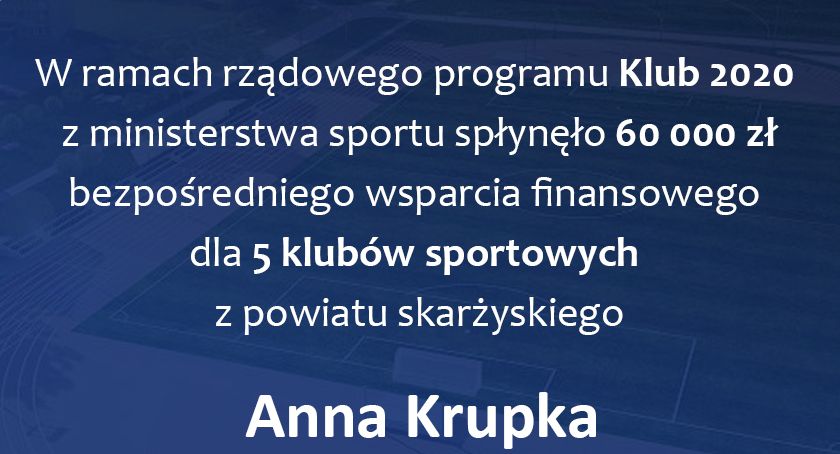 Skarżyskie kluby z ministerialnym wsparciem. Kto bedzie mógł na nie liczyć?