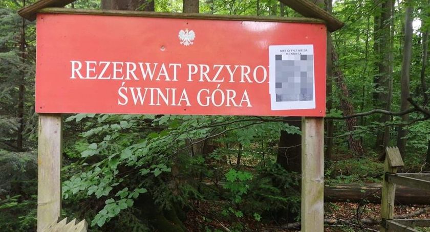Wandale na turystycznym szlaku, obrażano kandydata na prezydenta 