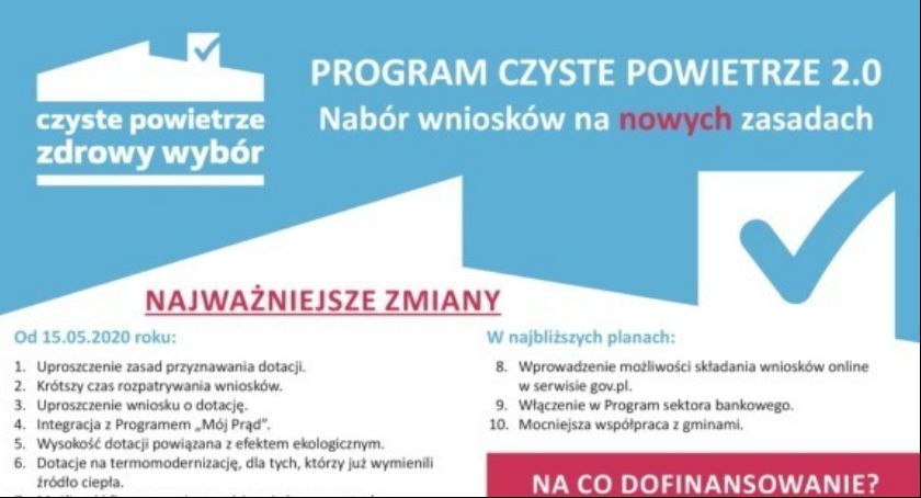 Nowe zasady naboru wniosków - Program Czyste Powietrze 2.0