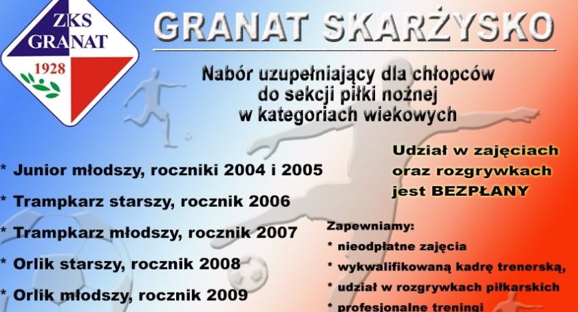 Zostań piłkarzem Granatu ! 