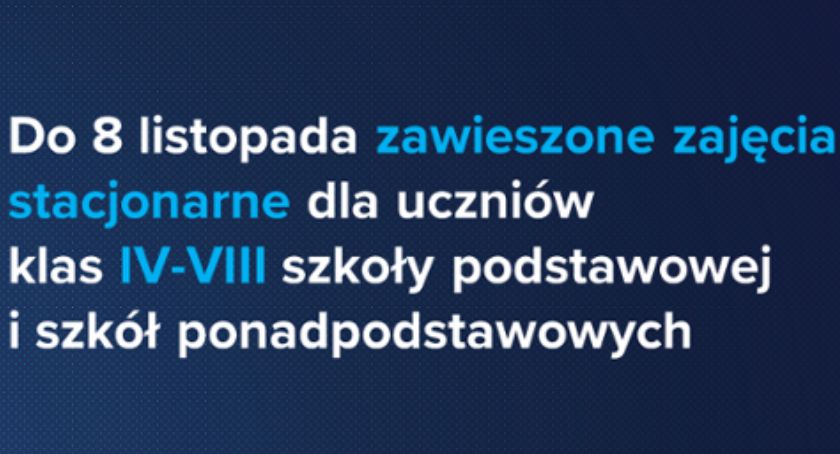 Zawieszone na dwa tygodnie zajęcia stacjonarne w szkołach
