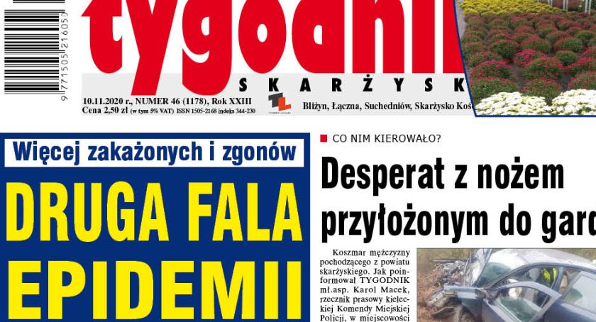 Wyjątkowo we wtorek. TYGODNIK SKARŻYSKI już w sprzedaży. Zapraszamy