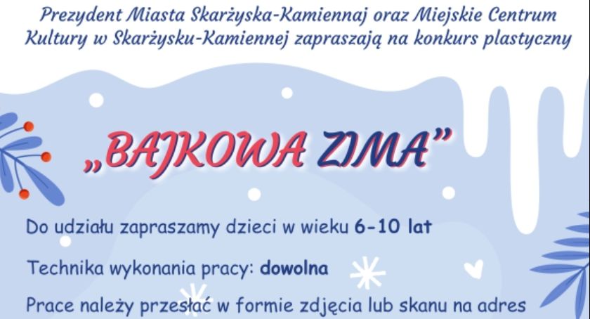 Bajkowa zima – konkurs plastyczny dla dzieci