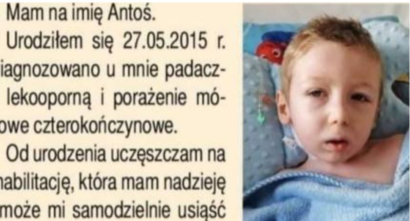 Podaruj 1 proc. podatku Antosiowi