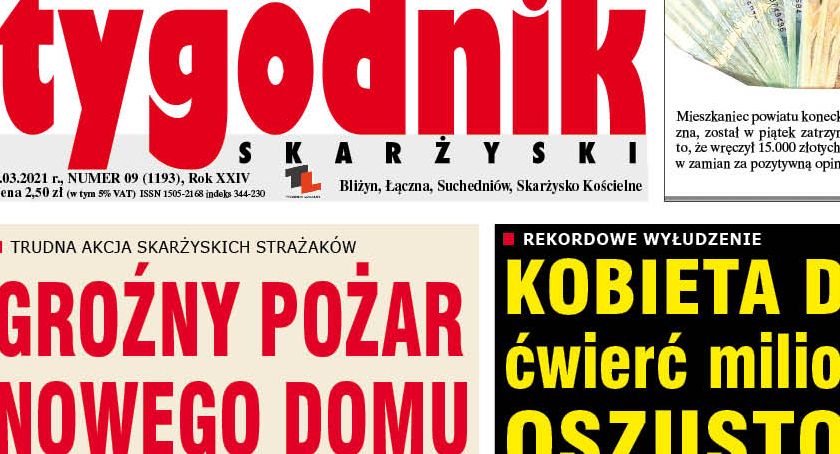Środa! Już w sprzedaży najnowszy numer Tygodnika Skarżyskiego. Przeczytaj najważniejsze wieści z powiatu skarżyskiego