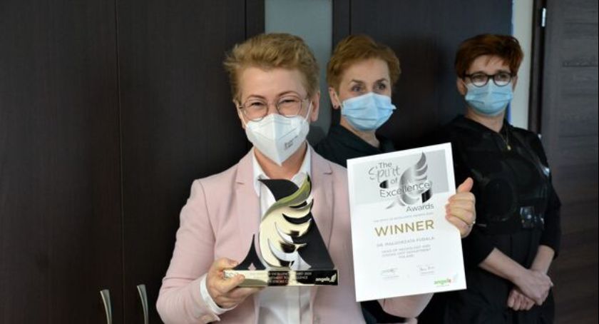 Małgorzata Fudala, lekarz neurologii z powiatu skarżyskiego pierwszą w Polsce laureatką Nagrody Spirit of Excellence