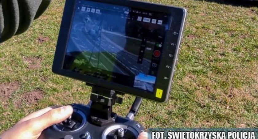 Uwaga! Policja z dronem kontroluje kierowców (zobacz film)