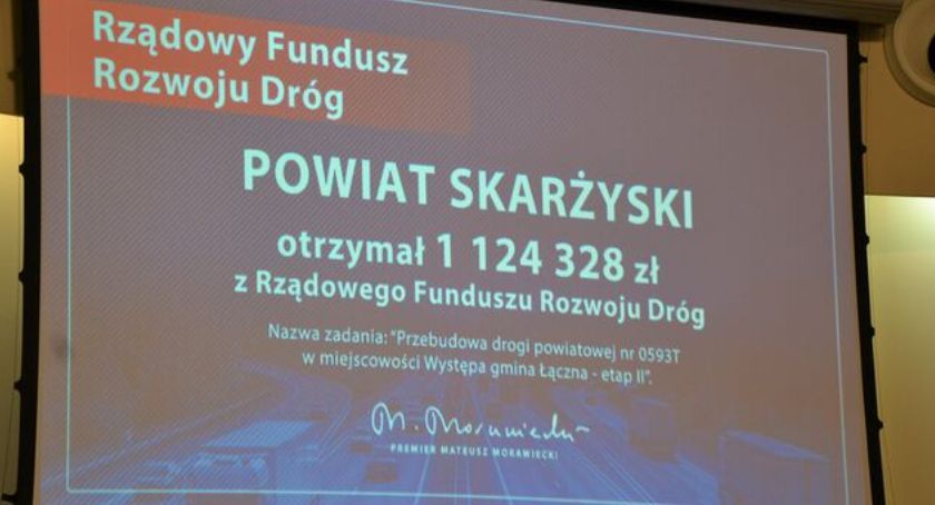 Powiat skarżyski przebuduje drogę w gminie Łączna z ponad milionowym dofinansowaniem z RFRD