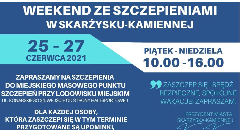 Skarżysko się szczepi. W piątek ruszą szczepienia dzieci