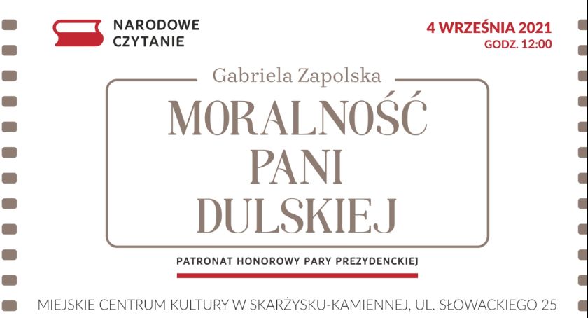 4 września skarżyszczanie będą czytać „Moralność pani Dulskiej”