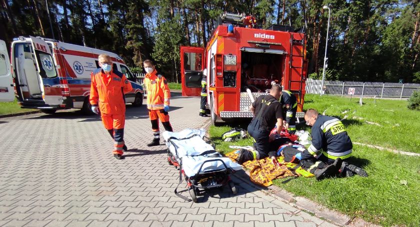 Wypadek, wyciek, pożar lasu