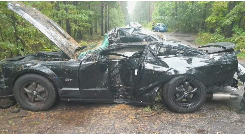 Warunki atmosferyczne zrobiły swoje? Wypadek na granicy powiatów starachowickiego i skarżyskiego