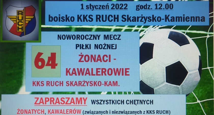 Nowy rok przywitają na boisku 