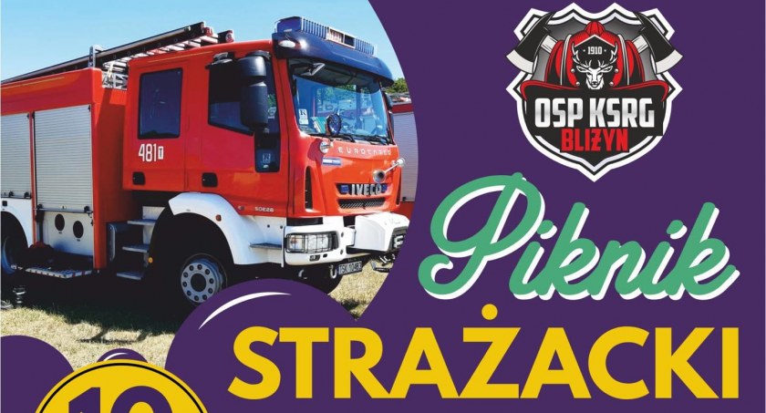 Bliżyńscy strażacy zapraszają na piknik „Bezpieczne wakacje na wodą”