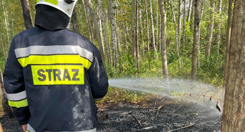 OSP Bliżyn. Pożar i zagrożenie