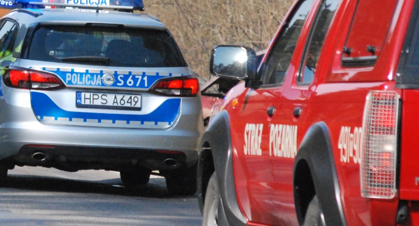 PILNE: pożar samochodu w Suchedniowie. Straż pożarna i policja na miejscu 