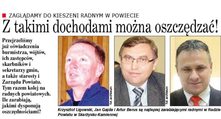 Radni powiatowi w Skarżysku biedy nie mają!