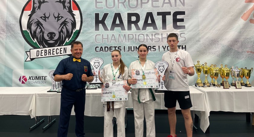 Zawodniczki SKSW Skarżysko z medalami mistrzostw Europy w karate 