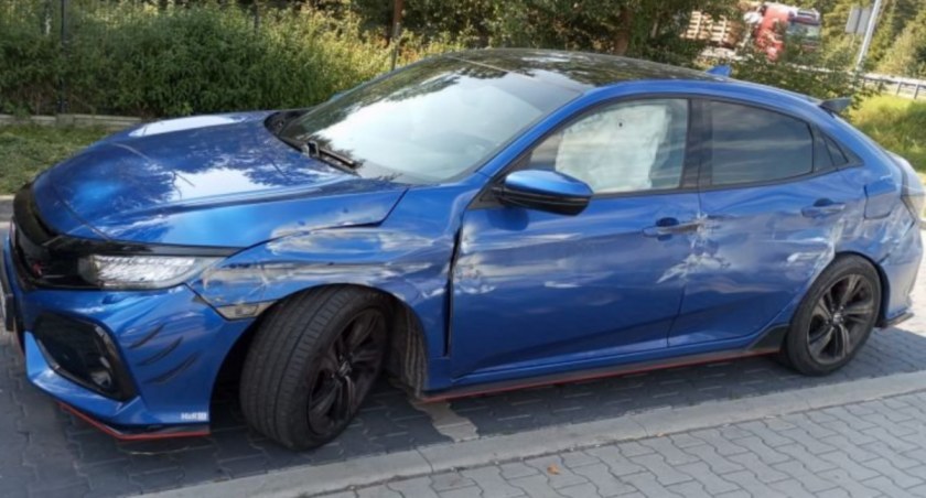 Pijany kierowca na S-7. Niebezpieczny manewr hondy na ekspresówce