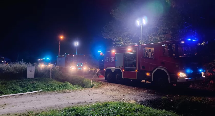 Wieczorny pożar w Skarżysku-Kościelnym