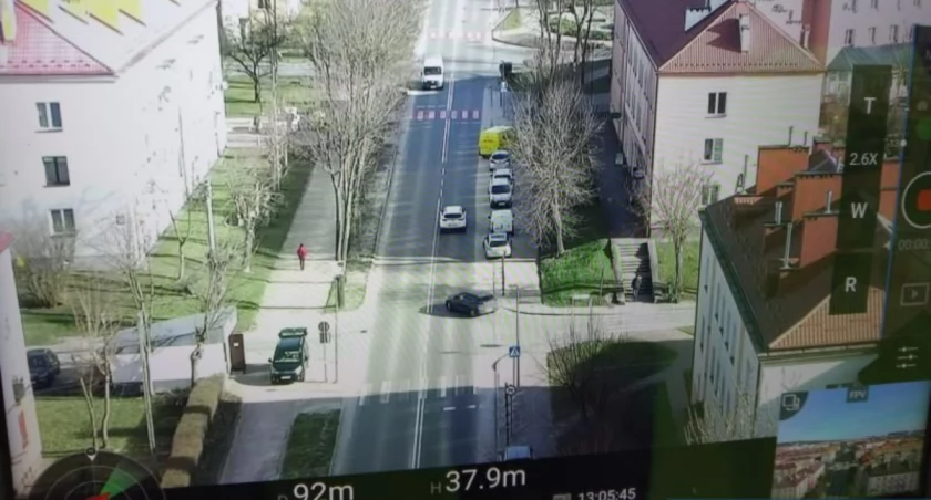 Policyjny dron latał nad Skarżyskiem