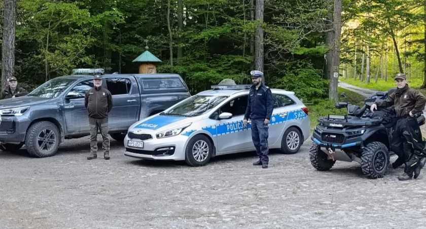 Wspólna akcja leśników i skarżyskich policjantów. Piratom na quadach mówią nie