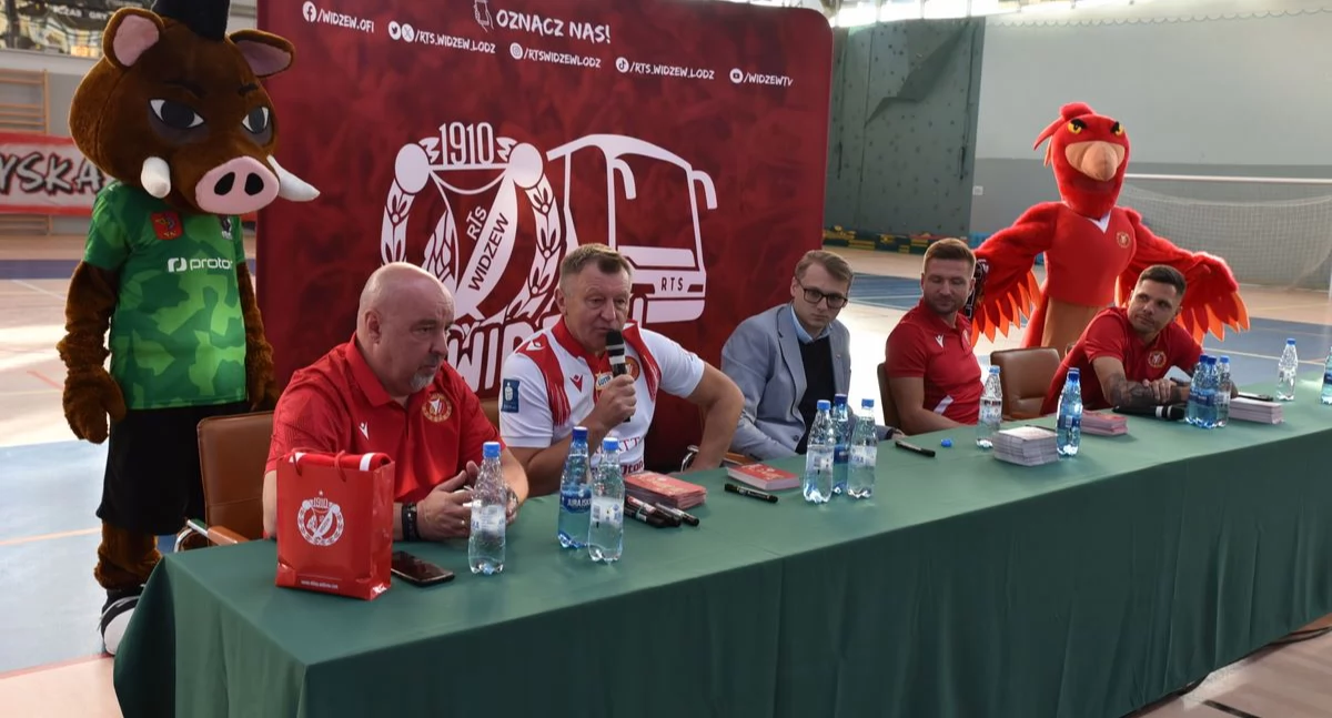 Spotkanie z przedstawicielami Widzewa Łódź w Skarżysku-Kamiennej 