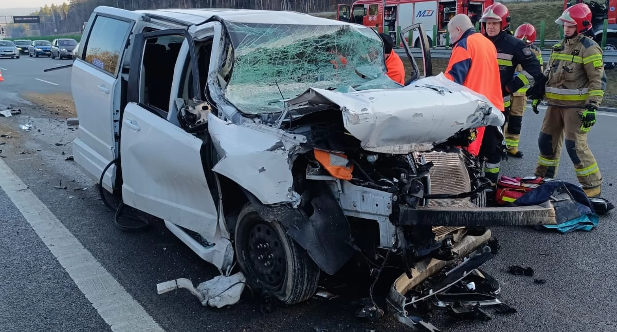Tragiczny wypadek na trasie S7 w Skarżysku-Kamiennej. Nie żyje kierowca samochodu