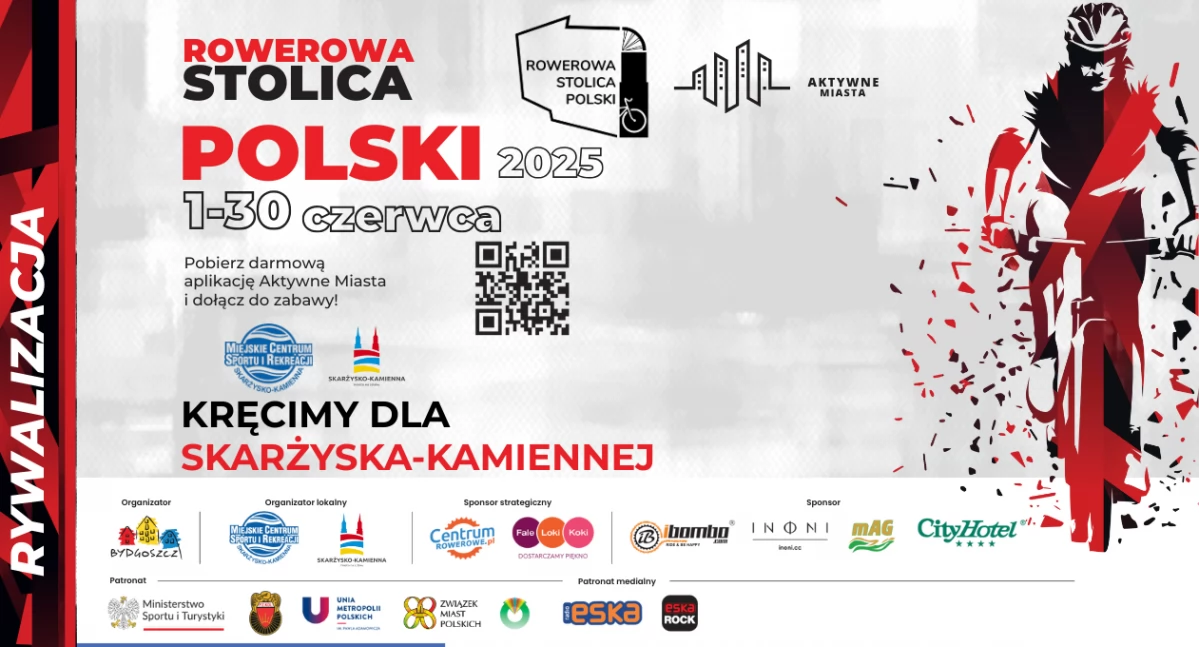 Skarżysko-Kamienna znów kręci kilometry! Startuje walka o Rowerową Stolicę Polski 2025