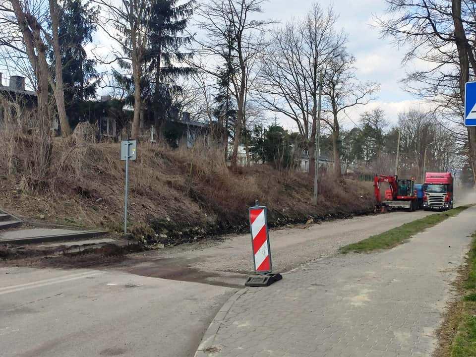 Ulica Asfaltowa w remoncie