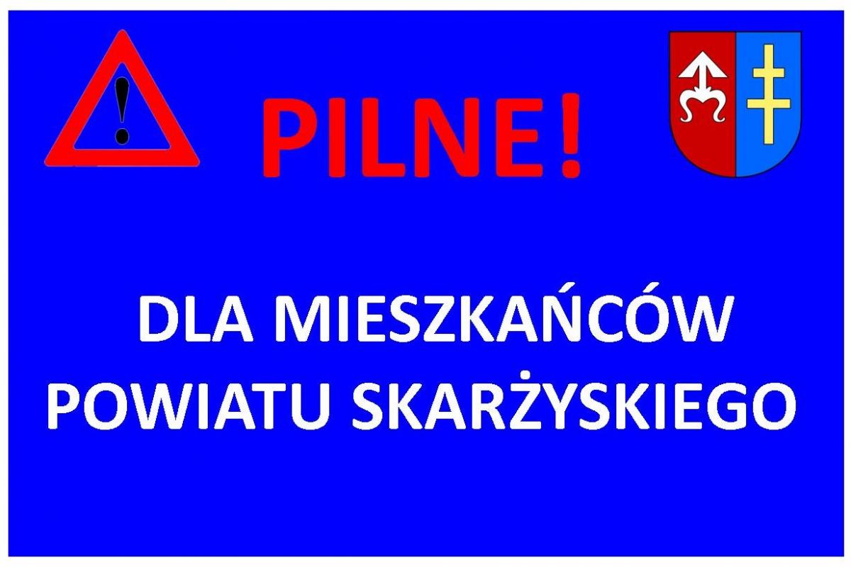 Komunikat dotyczący odwołania posiedzeń składów orzekających w Powiatowym Zespole ds. Orzekania o Niepełnosprawności w Skarżysku-Kamiennej